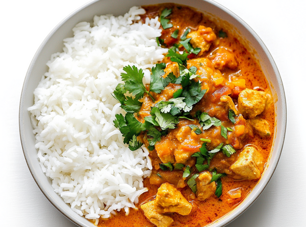 The Spice Club Hähnchen-Curry mit Reis – Rezept von The Spice Club