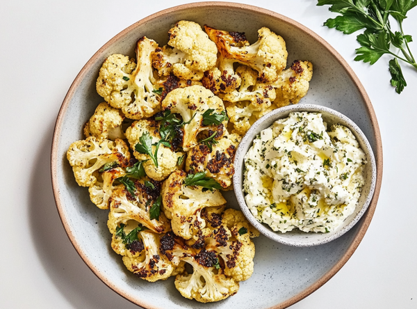 Za'atar bloemkool met feta crème - recept van The Spice Club