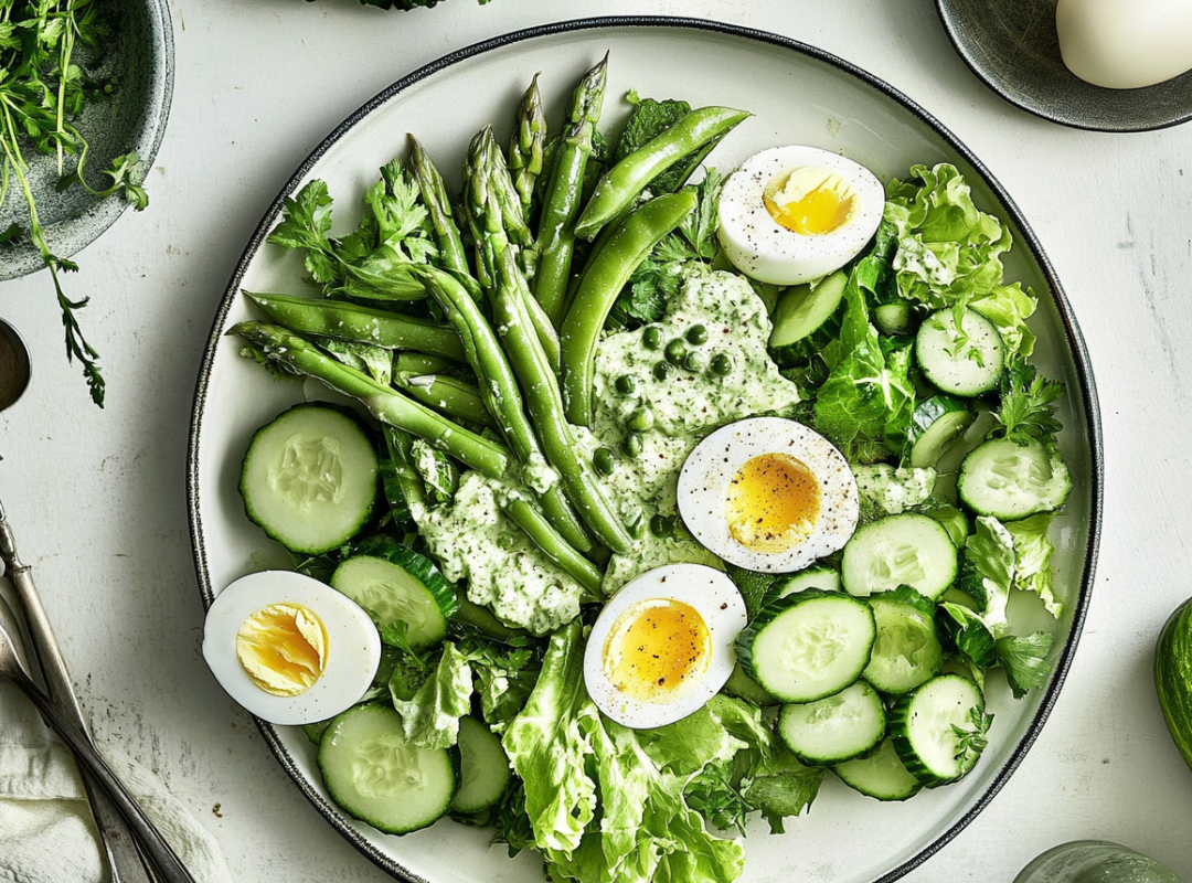 Green Goddess Lente Salade met Asperges - recept van The Spice Club