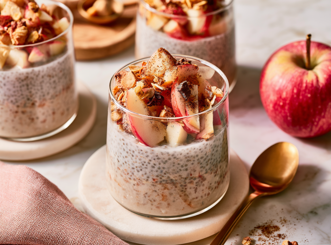 Ceylon kaneel & Appel Chia Pudding