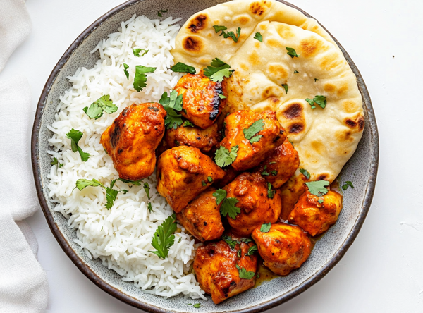 Klassieke tandoori met rijst en naan - recept van The Spice Club