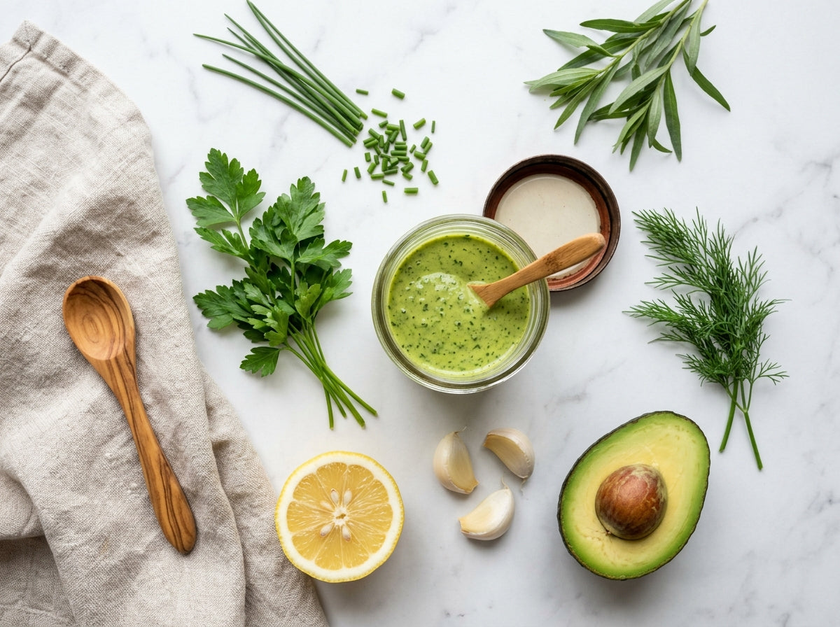 Green Goddess Dressing Zelf Maken — Fris & Kruidig in 5 Min - recept van The Spice Club