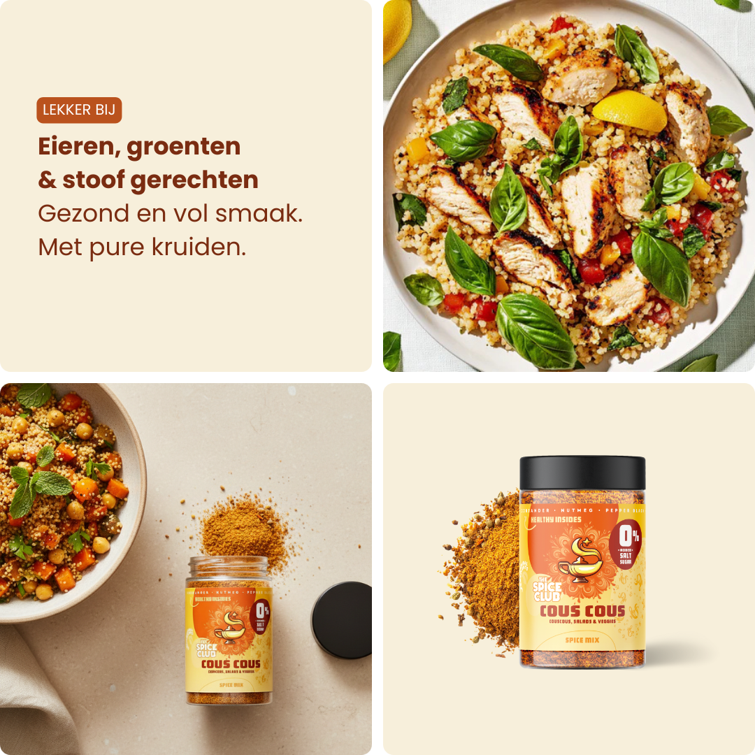 Couscous Mix - kruidenmix, 100% natuurlijk - verpakking | The Spice Club