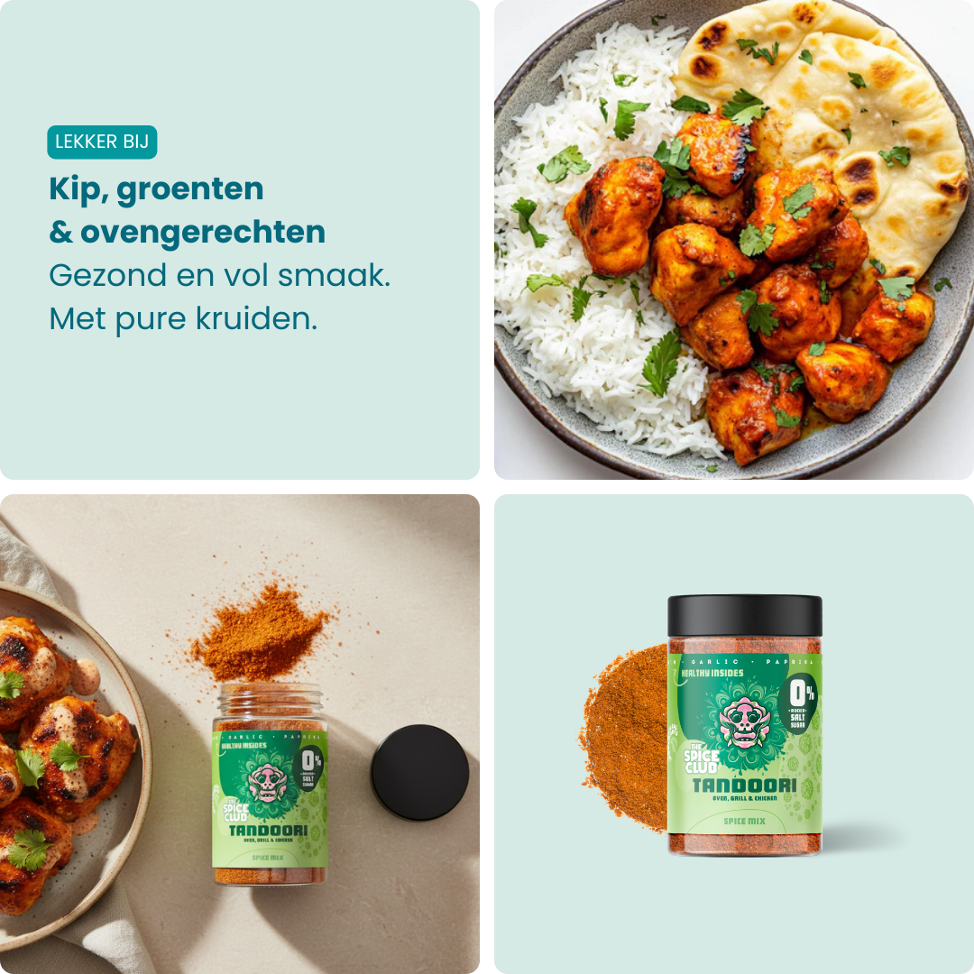 Tandoori Mix - Indiase kruidenmix, 100% natuurlijk - verpakking | The Spice Club