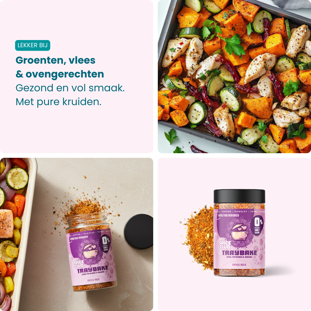 Traybake Mix - kruidenmix, 100% natuurlijk, zoutvrij - verpakking | The Spice Club