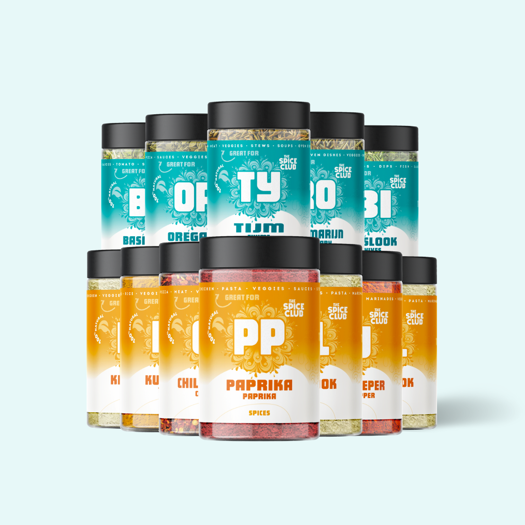 Kruiden essentials 12-pack - zonder zout 100% natuurlijk | The Spice Club
