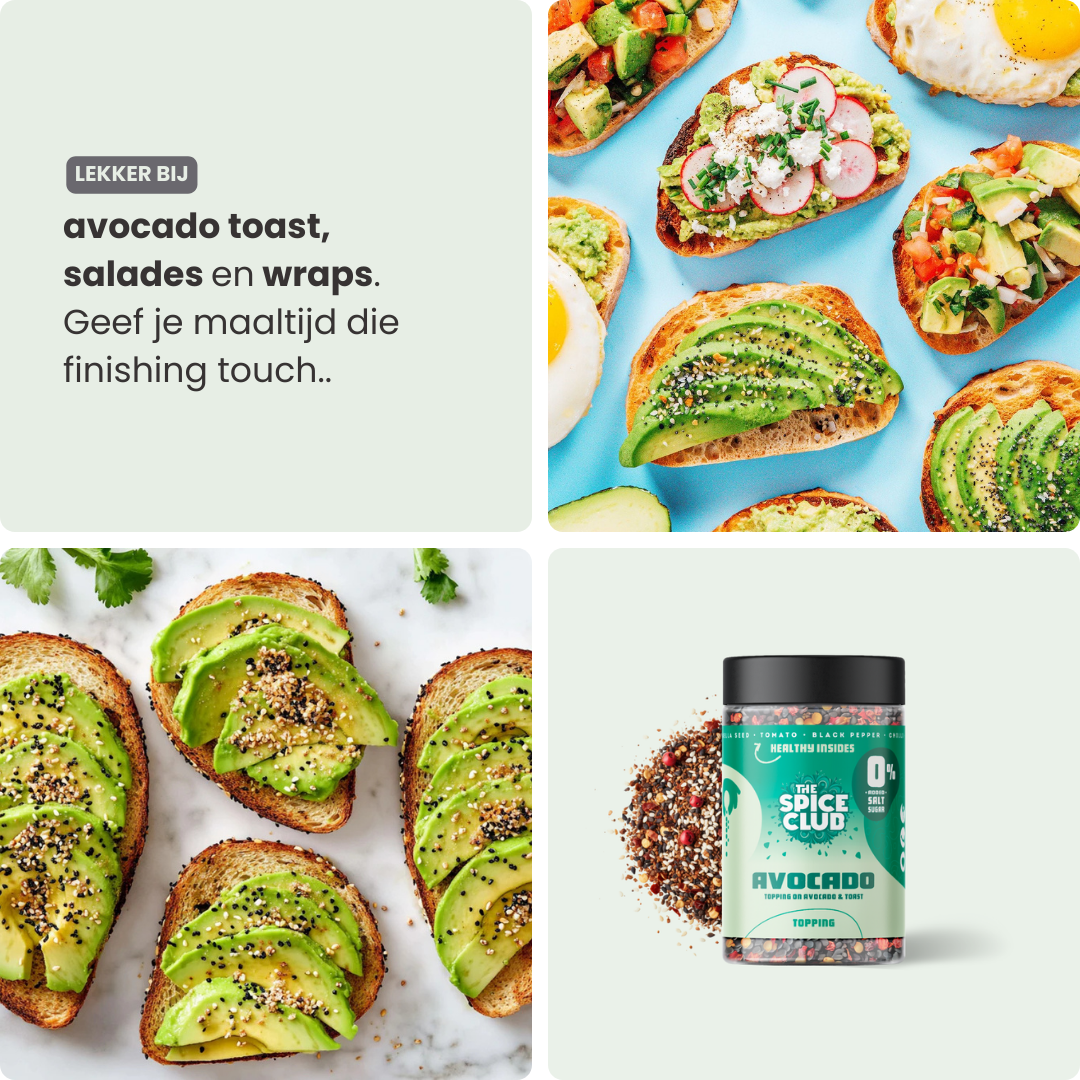 Avocado Topping - kruidenmix, 100% natuurlijk - verpakking | The Spice Club