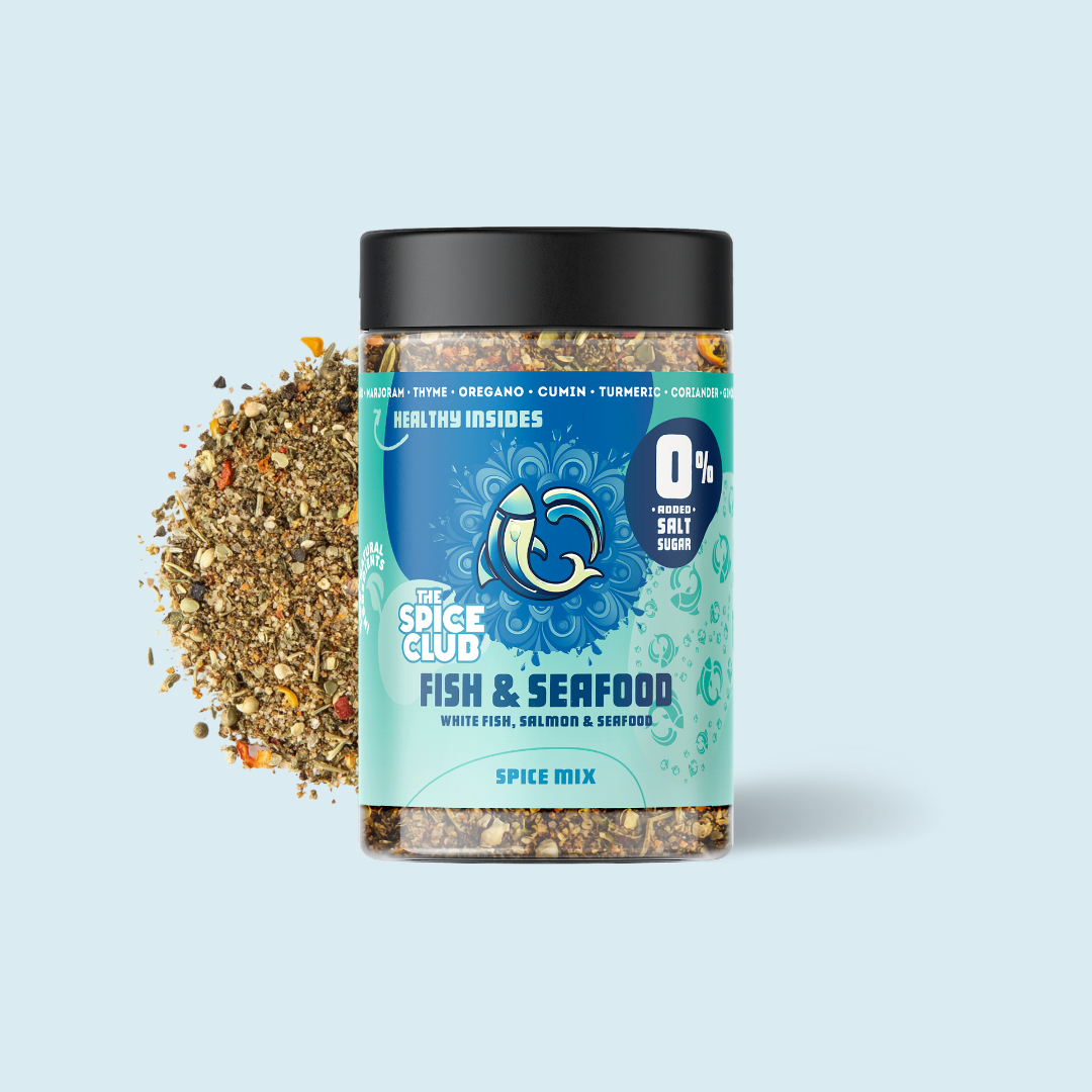 Vis Kruiden zoutvrije kruidenmix - The Spice Club 100% natuurlijk zonder zout