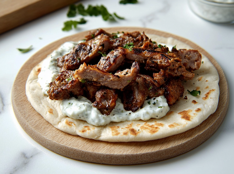Der Spice Club BBQ Gyros mit Tzatziki