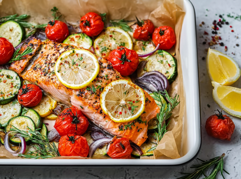 Provençaalse zalm uit de oven