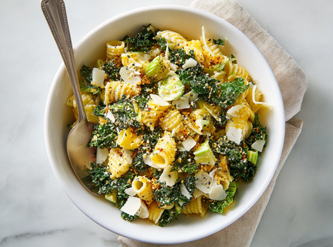 Caesar Pastasalade met Boerenkool