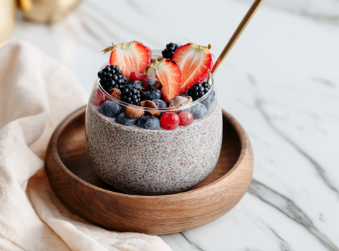 Gezonde Chia Pudding met Cacao of Speculaas smaak