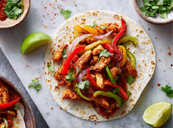 Kip Fajitas met Paprika en Limoen - recept van The Spice Club