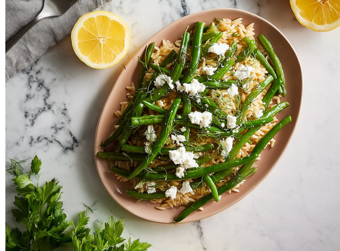 Boontjes met Orzo, Limoen en Feta - recept van The Spice Club