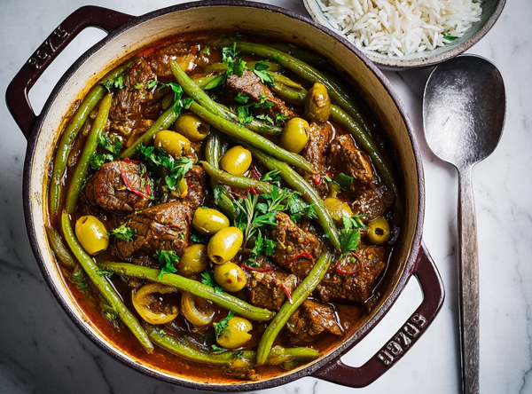 Rundvlees Tajine met Groenten en Olijven - recept van The Spice Club