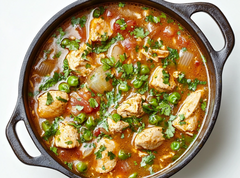 Hühnchen -Cajun -Suppe