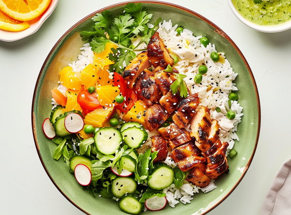 Citrus Kip Rijst Bowl - recept van The Spice Club