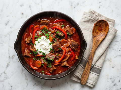 Goulash Zonder Pakje — Hongaarse Stoofpot met Paprika