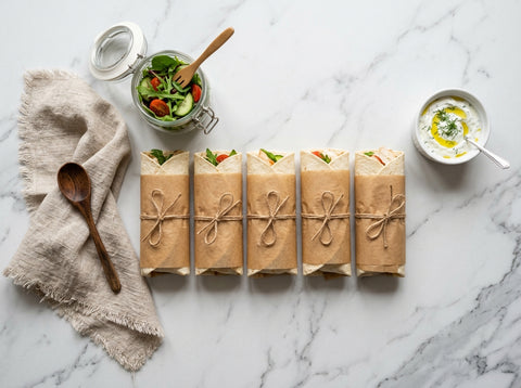 Mealprep Kip-Wraps voor 5 Dagen — Lunches Klaar in 30 Min