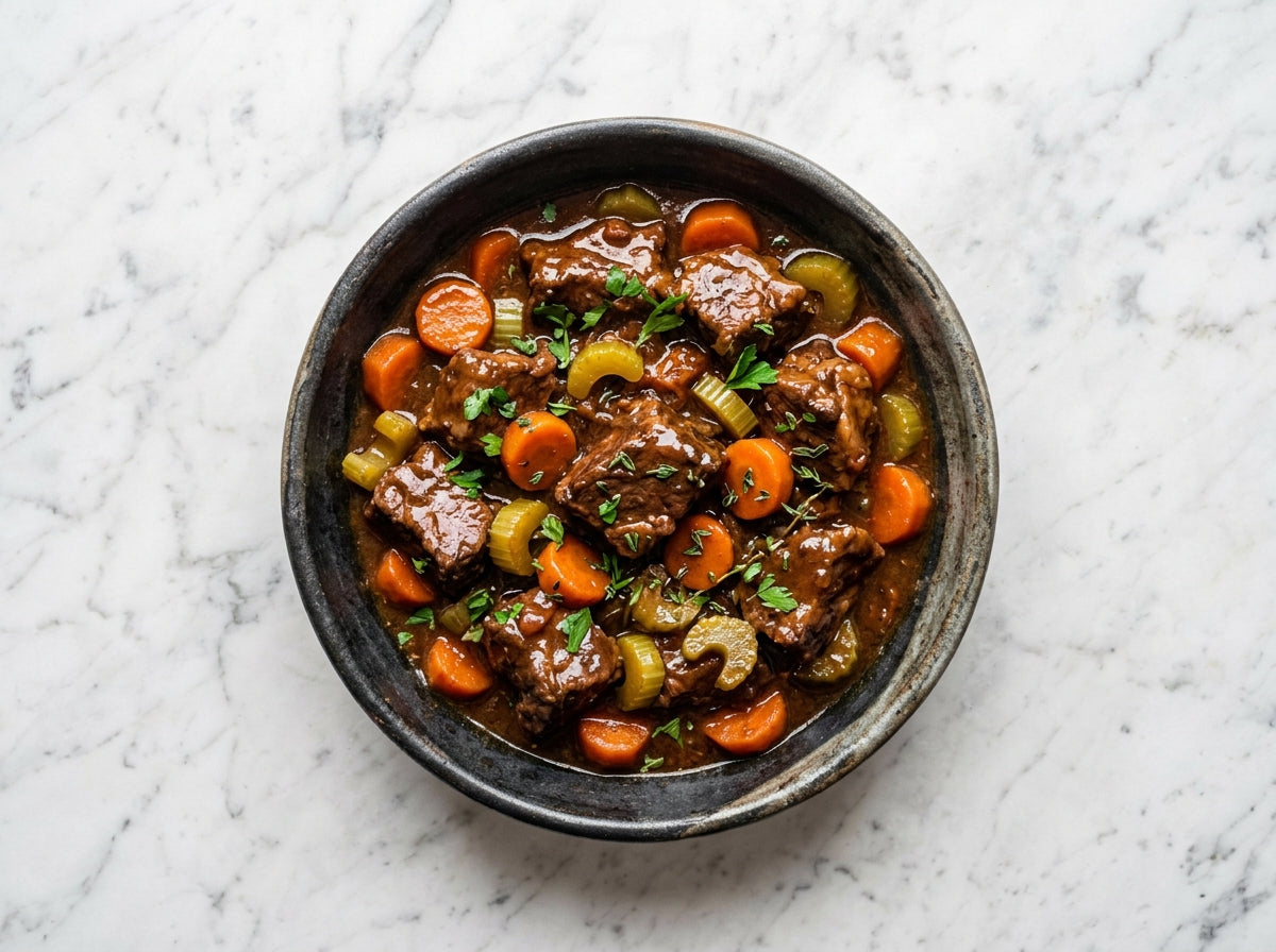 Stoofvlees van riblappen met Dutch Hachee Mix - recept van The Spice Club