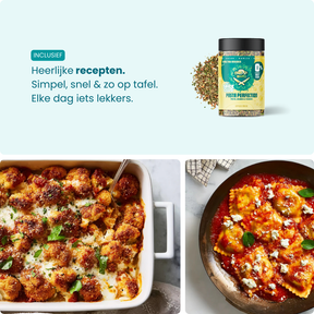 Pasta Mix - Italiaanse kruidenmix, 100% natuurlijk, zoutvrij - ingrediënten | The Spice Club