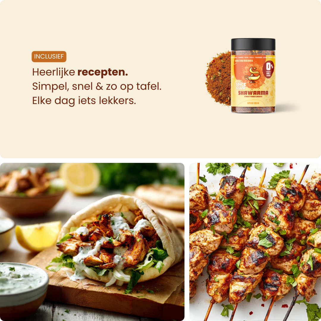 Shoarma Mix - Midden-Oosterse kruidenmix, 100% natuurlijk - ingrediënten | The Spice Club
