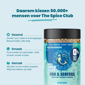 Vis Kruiden sfeerbeeld visgerecht - The Spice Club 100% natuurlijk zonder zout