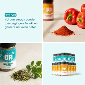 Kruiden essentials verpakking - 12 zoutvrije kruiden | The Spice Club