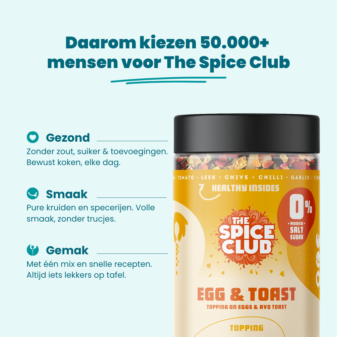 De Dagelijkse Favorieten Set · 7-Pack - bundel, 100% natuurlijk, zoutvrij - detail | The Spice Club