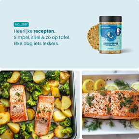 Lemon Pepper ingrediënten - 100% natuurlijk zonder zout | The Spice Club