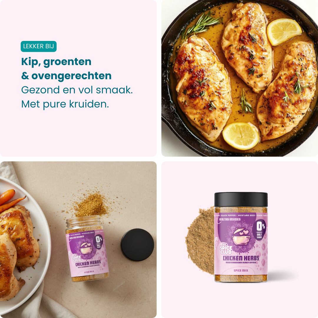 Kip Kruidenmix Allround, 100% natuurlijk, zoutvrij - verpakking | The Spice Club