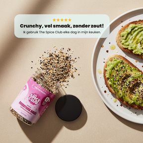 Crunchy Everything Bagel Topping - kruidenmix, 100% natuurlijk, zoutvrij - ingrediënten | The Spice Club