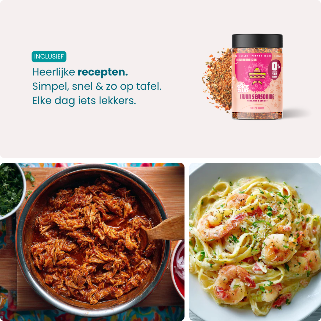 Cajun Mix - Cajun kruidenmix, 100% natuurlijk - ingrediënten | The Spice Club