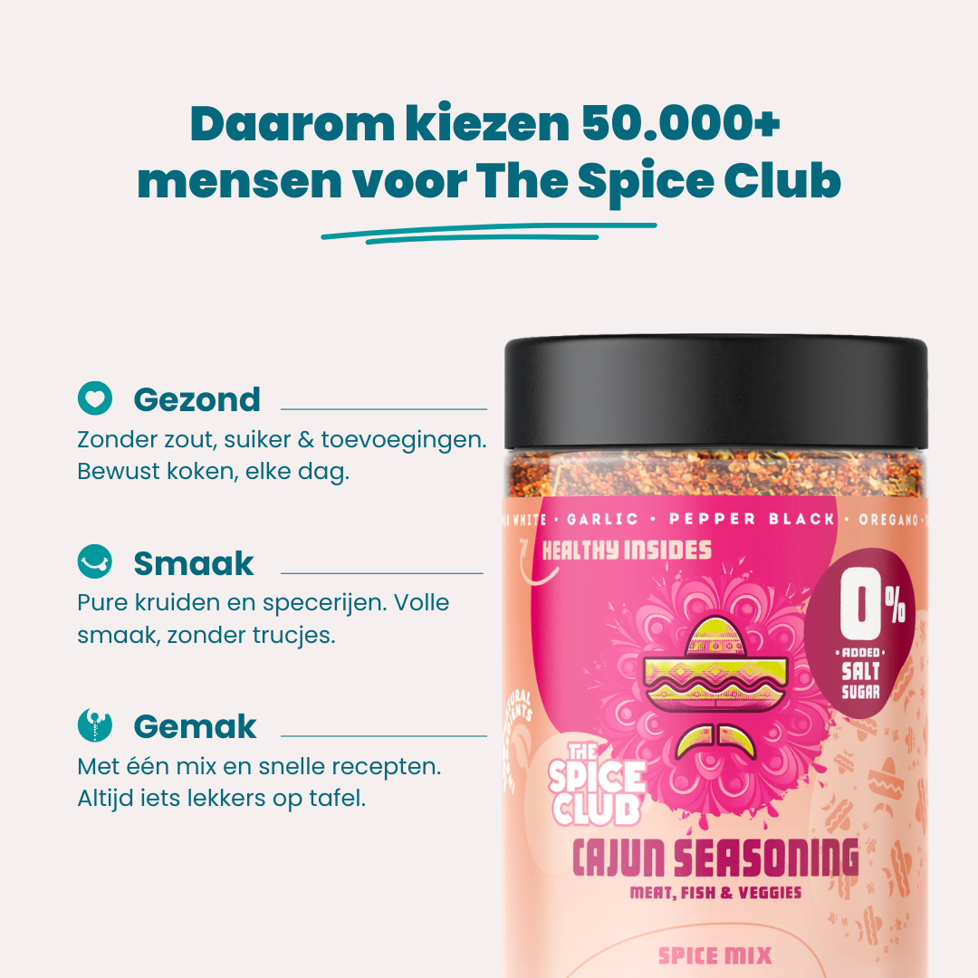 Cajun Mix - Cajun kruidenmix, 100% natuurlijk - sfeerbeeld | The Spice Club