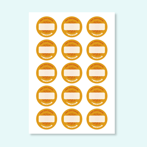 The Spice Club Stickervel - overzicht labels | The Spice Club