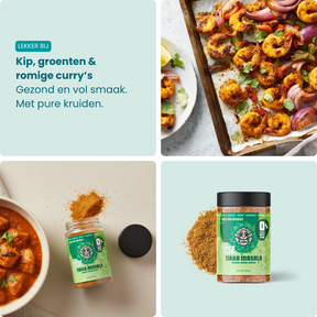 Tikka Masala - Indiase kruidenmix, 100% natuurlijk - verpakking | The Spice Club