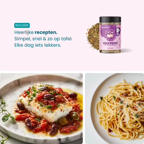 Knoflook Peper Mix - kruidenmix, 100% natuurlijk, zoutvrij - ingrediënten | The Spice Club