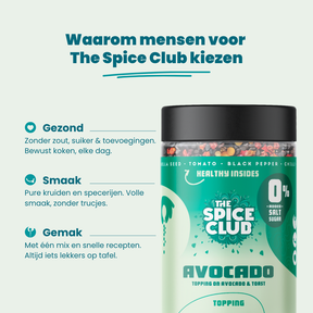 Avocado Topping - kruidenmix, 100% natuurlijk - sfeerbeeld | The Spice Club