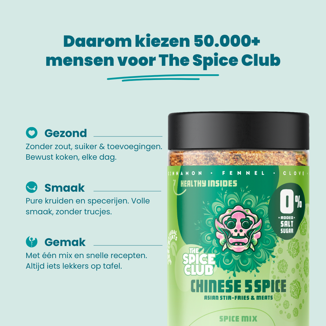 Chinese 5 Spice - kruidenmix, 100% natuurlijk, zoutvrij - sfeerbeeld | The Spice Club