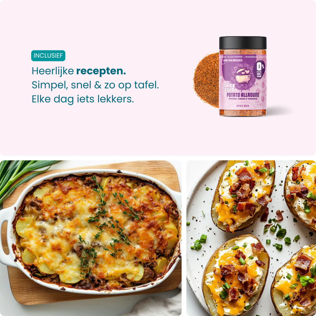 Aardappel & Patat Mix Allround - kruidenmix, 100% natuurlijk - ingrediënten | The Spice Club