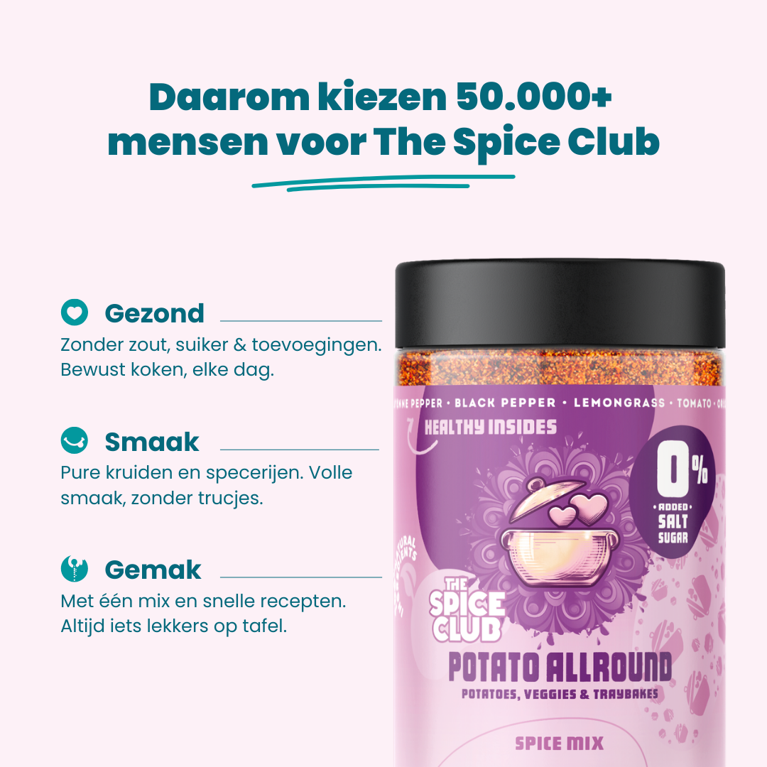 Aardappel & Patat Mix Allround - kruidenmix, 100% natuurlijk - sfeerbeeld | The Spice Club