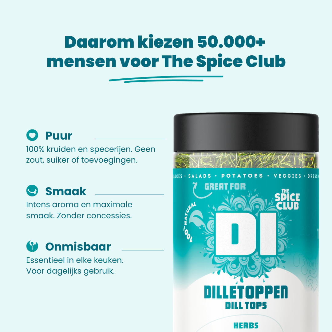 Dilletoppen - kruiden - bereiding | The Spice Club