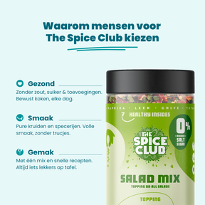 Salade Topping sfeerbeeld - 100% natuurlijk zonder zout | The Spice Club