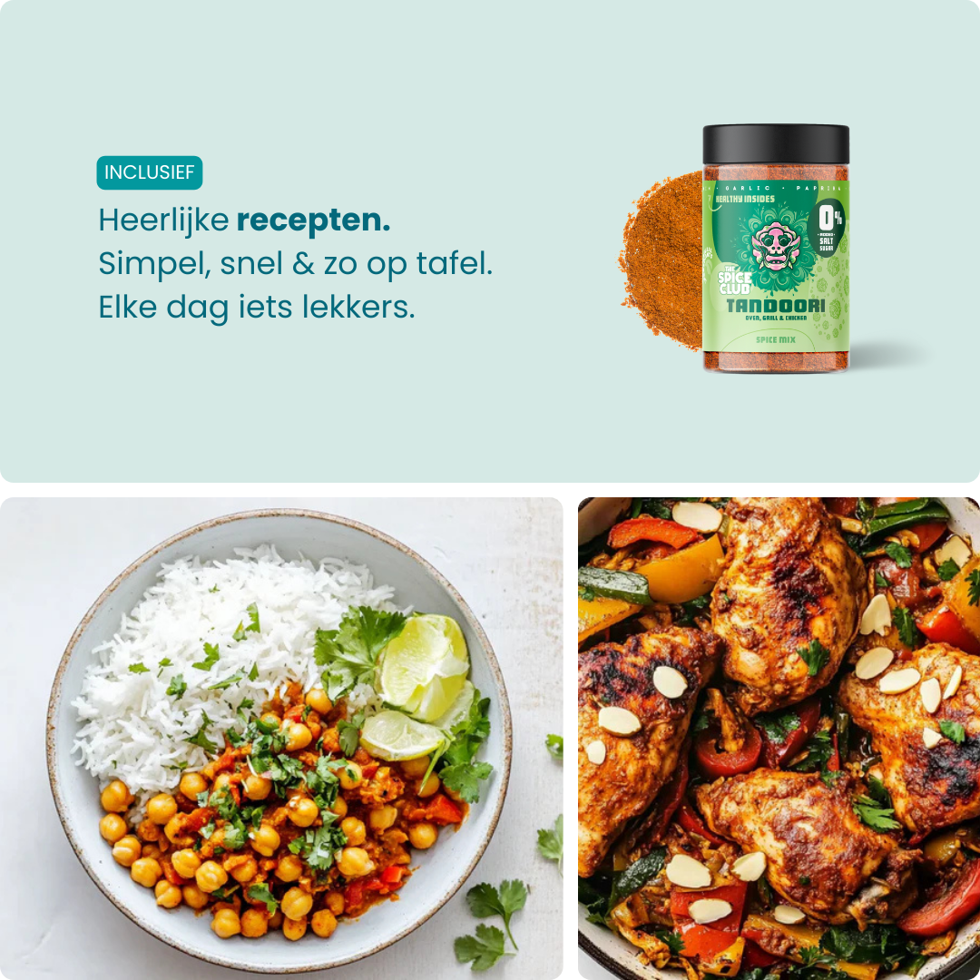 Tandoori Mix - Indiase kruidenmix, 100% natuurlijk - ingrediënten | The Spice Club