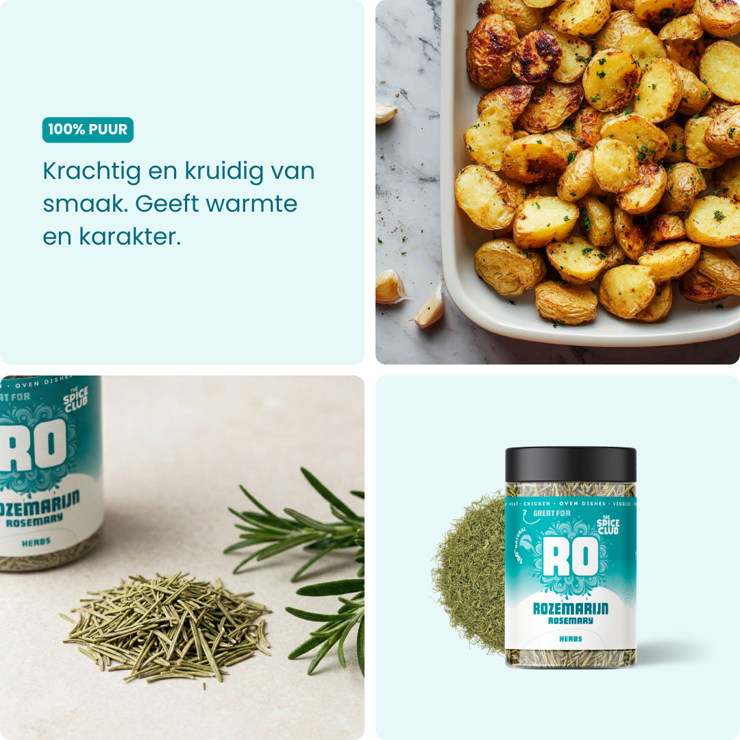 Rozemarijn verpakking - pure gedroogde kruiden, 100% natuurlijk zonder toevoegingen | The Spice Club
