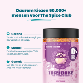 Traybake Mix - kruidenmix, 100% natuurlijk, zoutvrij - sfeerbeeld | The Spice Club