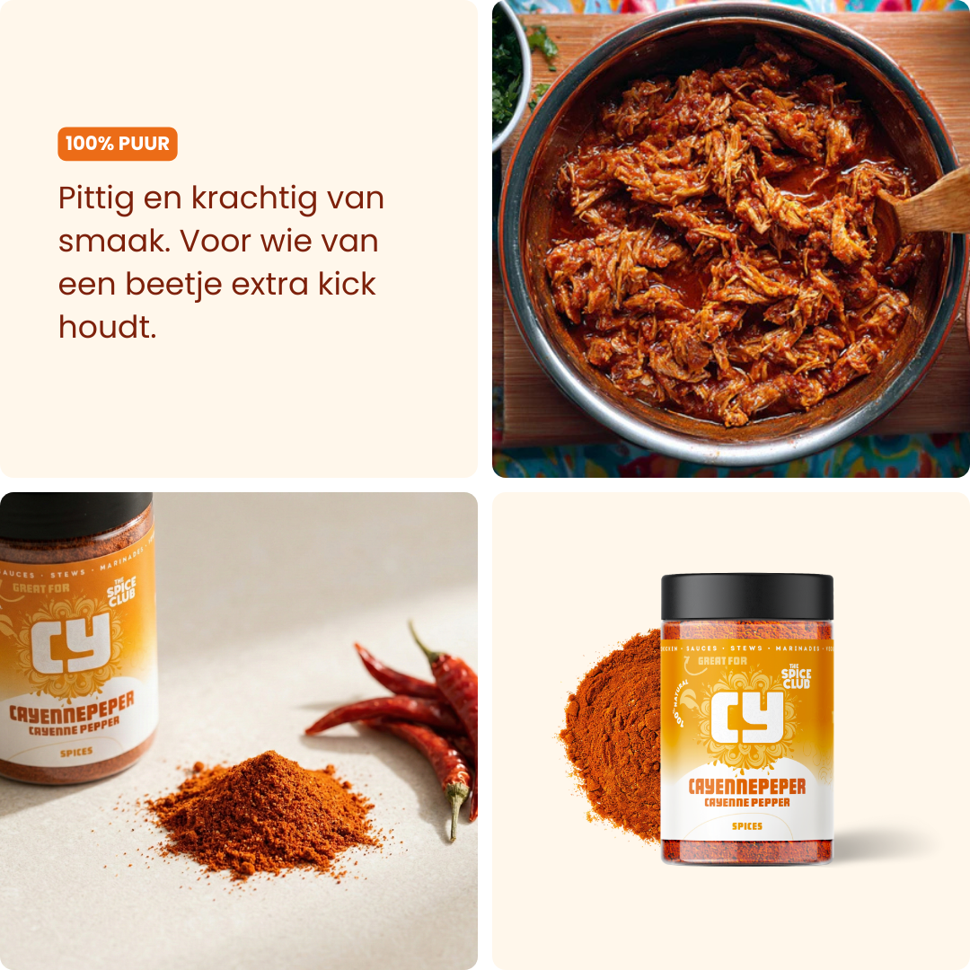 Cayenne Poeder - specerijen - verpakking | The Spice Club