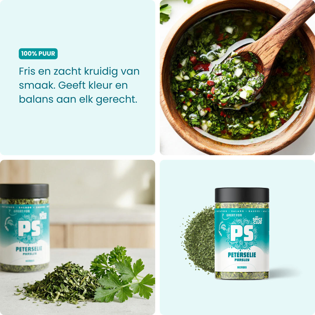 Peterselieblad - kruiden - verpakking | The Spice Club