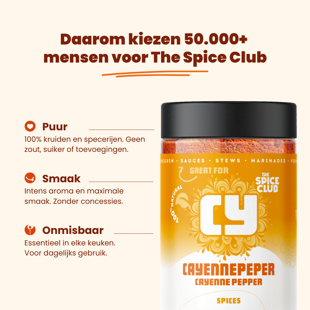 Cayenne Poeder - specerijen - bereiding | The Spice Club