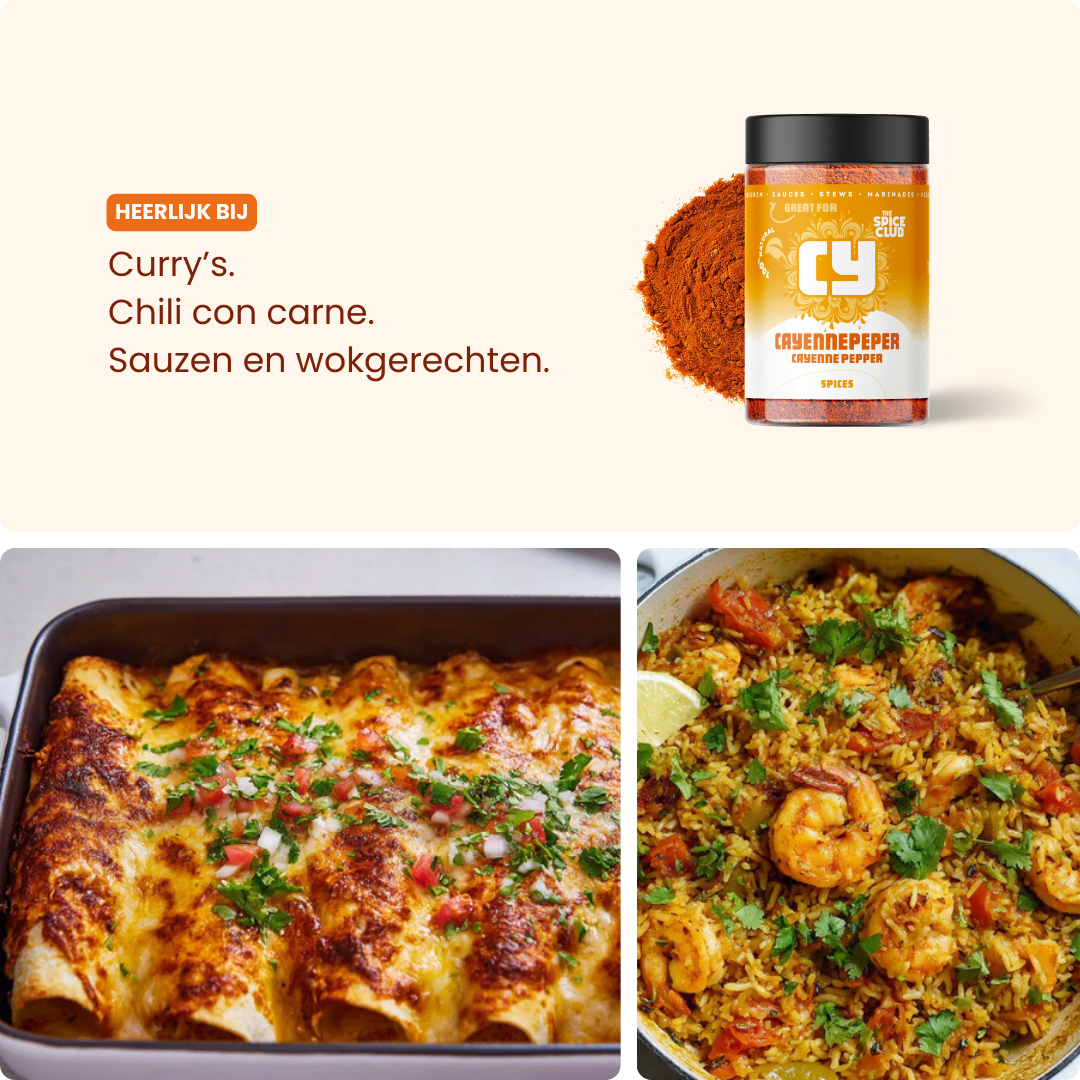Cayenne Poeder - specerijen - ingrediënten | The Spice Club